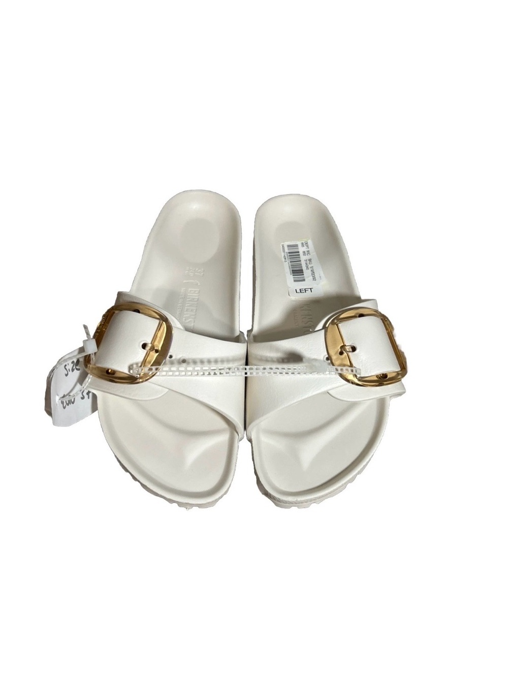 Birkenstock Madrid Women’s Big Buckle Eva Waterproof Eggshell White 37/6 NO BOX